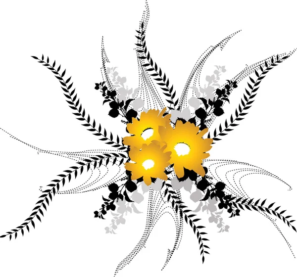 Flores. Ilustración vectorial — Vector de stock