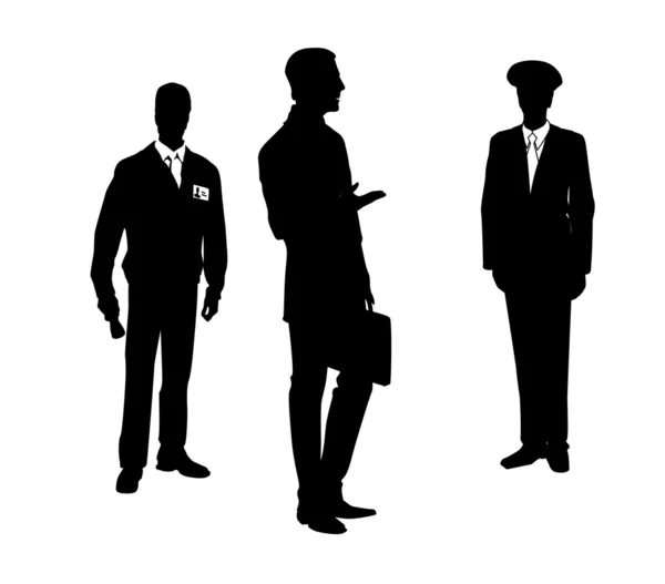 三个商务男士。矢量插画 — 图库矢量图片