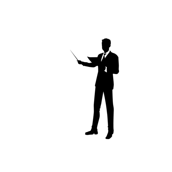 A man is in a suit. Vector illustration — Stock Vector