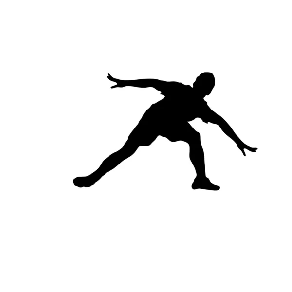 Der Running Man. Vektorillustration — Stockvektor