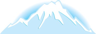 Znachek mountains.Vector illustration clipart