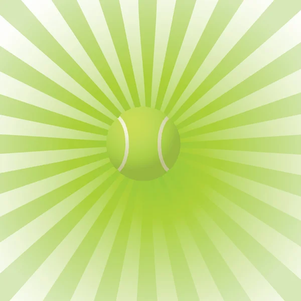 Groene tennis ball.vector illustratie — Stockvector