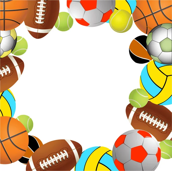Футбол, волейбол, теннис и регби — стоковый вектор