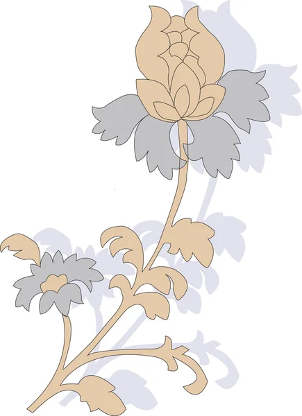 Flores. Ilustração vetorial — Vetor de Stock