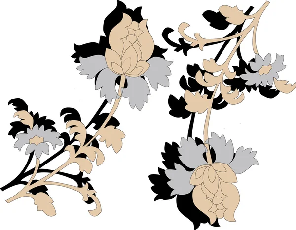 Blommor. vektor illustration — Stock vektor