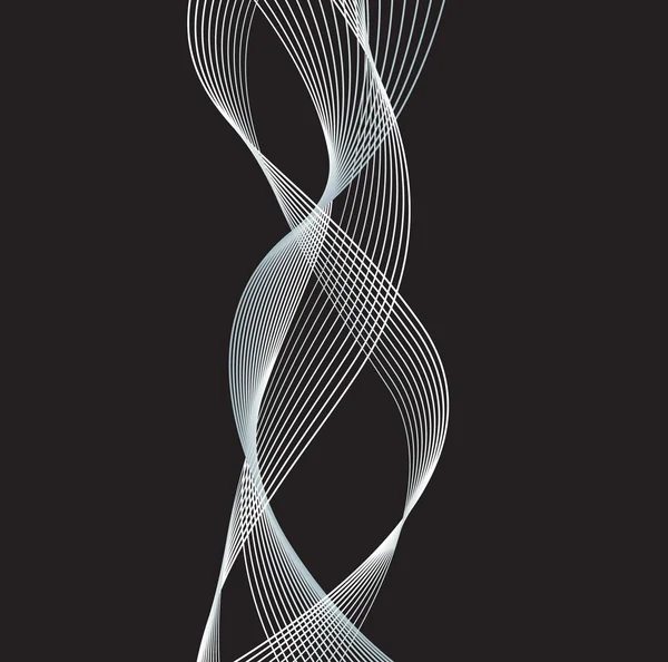 Lignes blanches lisses Illustration vectorielle — Image vectorielle
