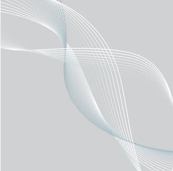 Líneas blancas lisas. Ilustración vectorial — Vector de stock