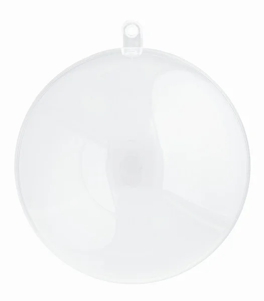Vacía bola de vidrio transparente Año Nuevo — Foto de Stock