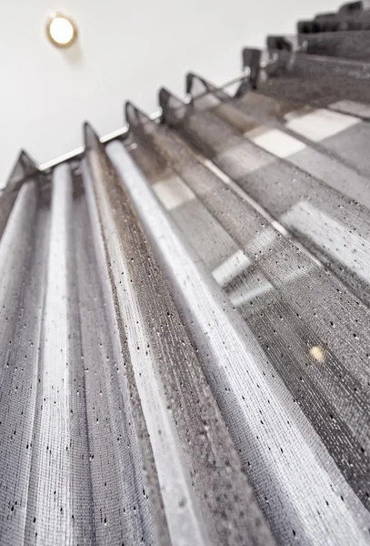 Gray metallic Curtain — Stock Photo, Image