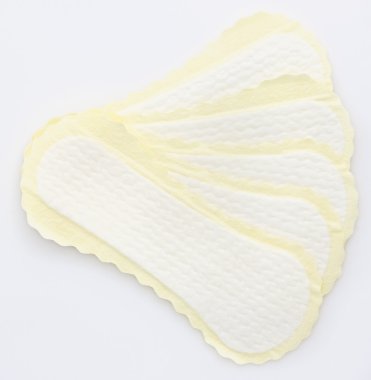 Panty liners with yellowish wrap-around clipart