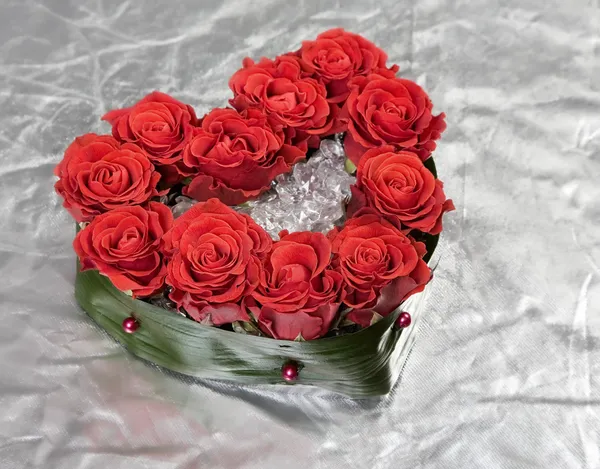 Valentine day rose decoration bouquet — Stock Photo, Image