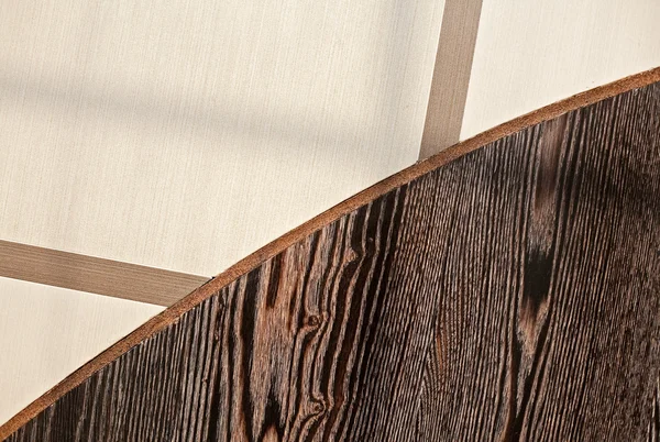 Piastrelle e bordo pavimento in legno — Foto Stock