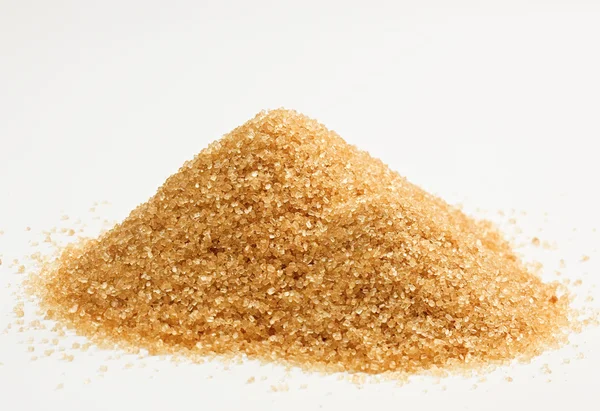 Colina de açúcar de cana isolada em branco — Fotografia de Stock