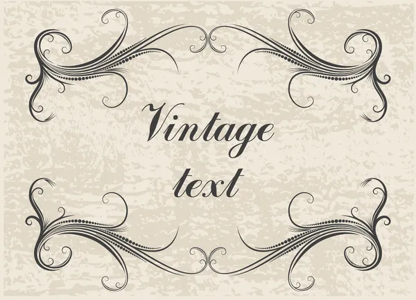 Vintage frames for text — Stockvector