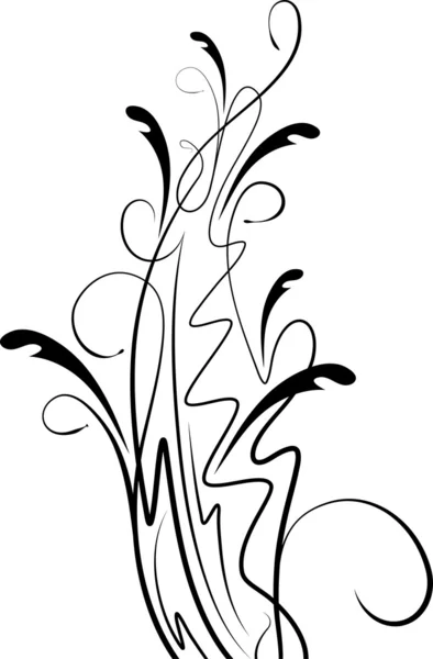 Blommig hörn. vektor illustration. — Stock vektor
