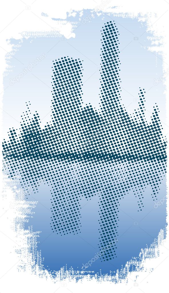 Abstract cityscape background (vector)