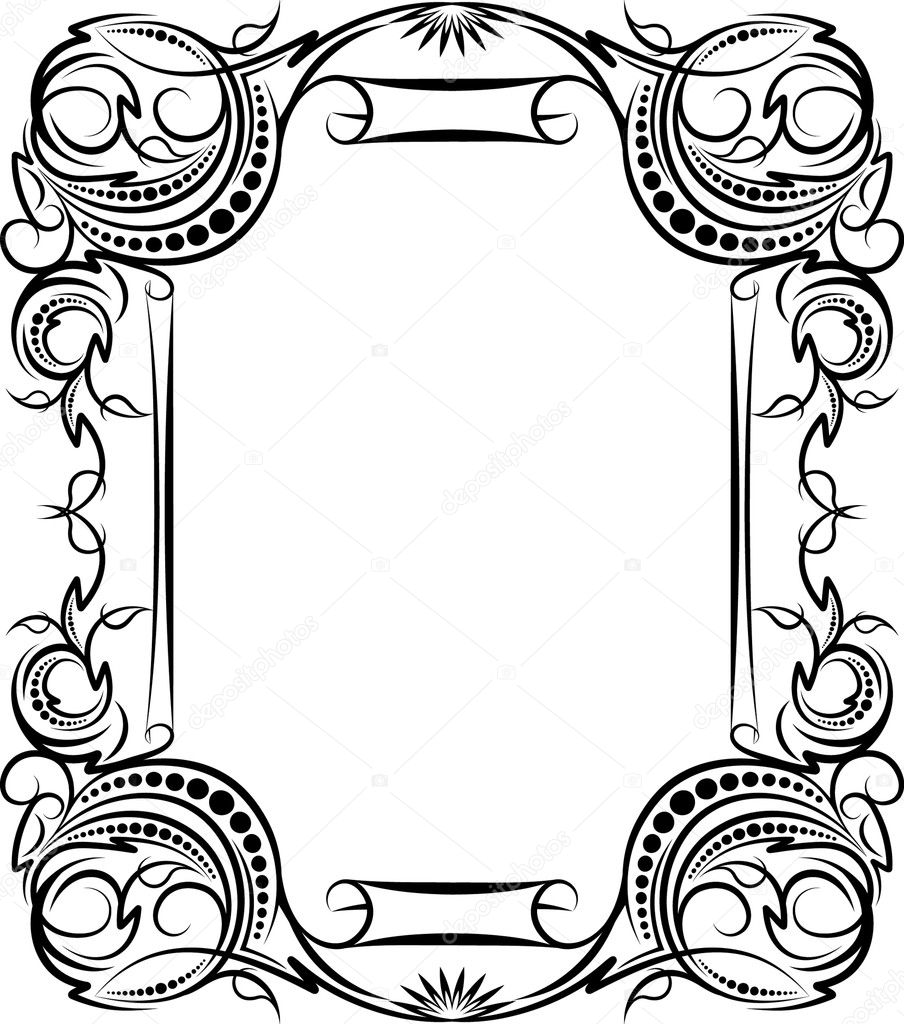 Decorative frame. — Stock Vector © antonshpak #1074758