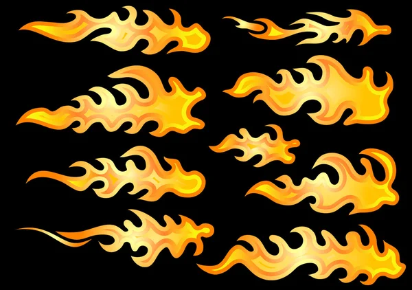 Verzameling van vector branden. — Stockvector