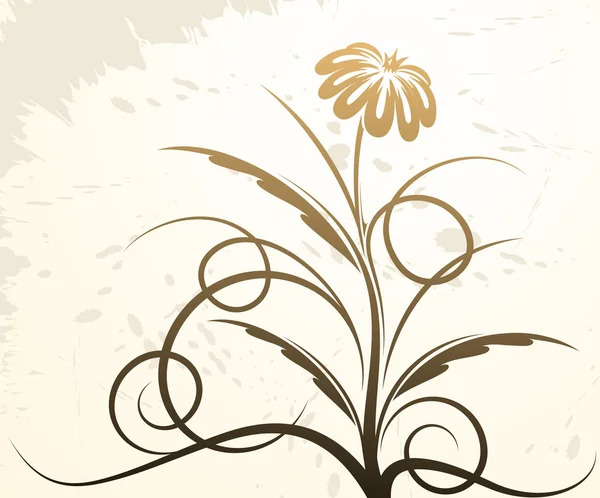 Décor floral . — Image vectorielle