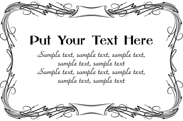 Elegant ram för text — Stock vektor