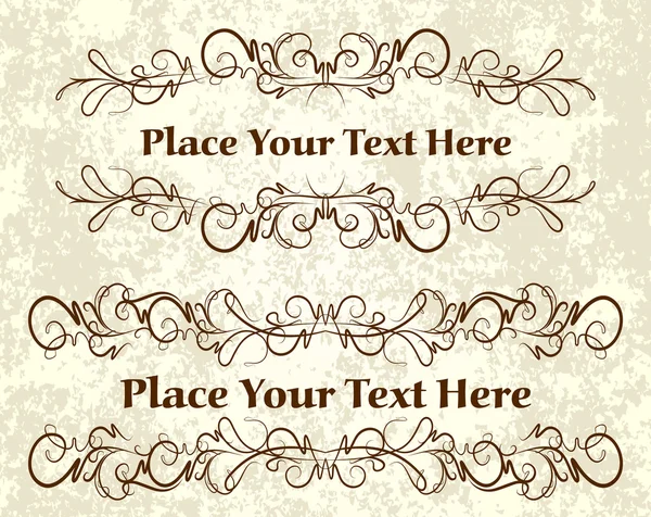 Cadres de textes élégants . — Image vectorielle