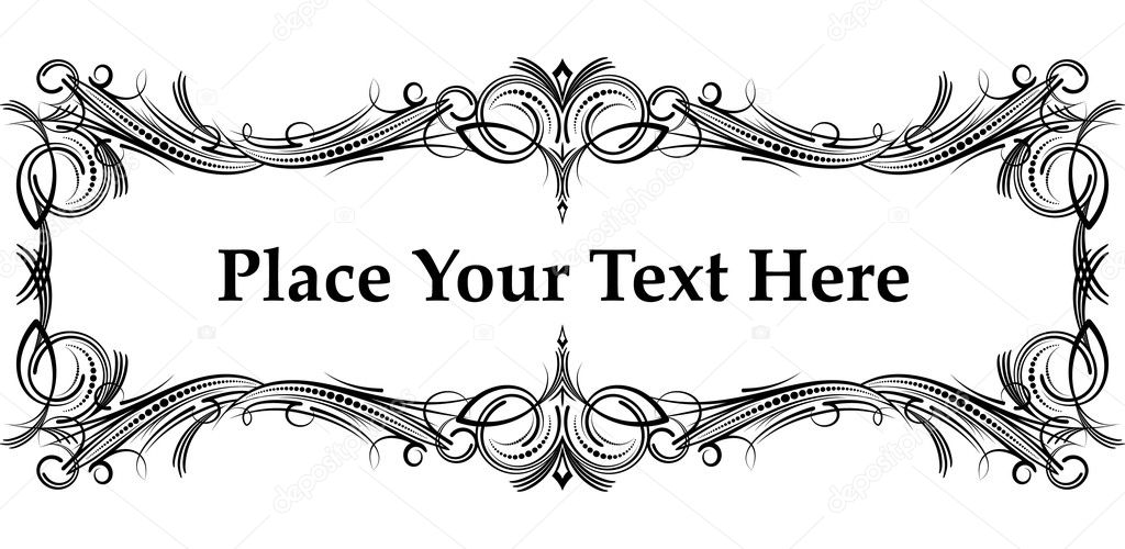 Elegant frame for text