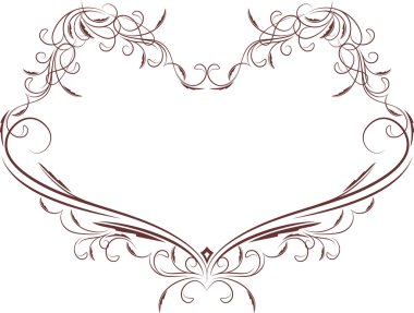 Heart frame clipart