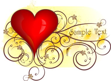 Heart background. clipart