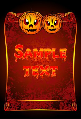 Halloween card. clipart