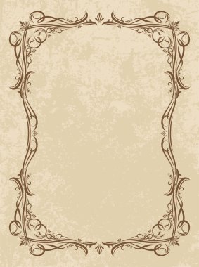 Decorative vector frame clipart