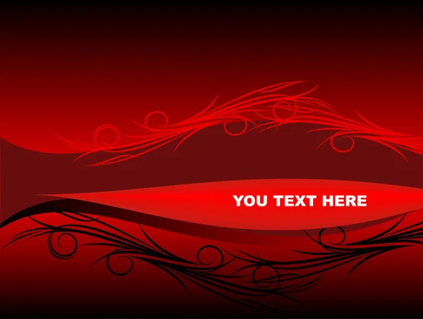 Elégant fond rouge — Image vectorielle