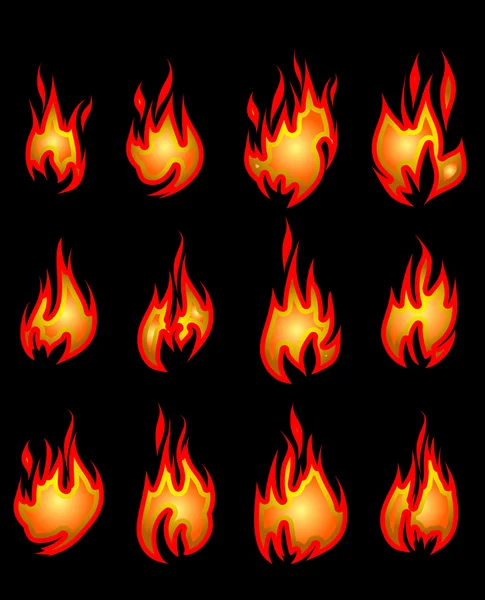 Collecte des incendies vectoriels . — Image vectorielle