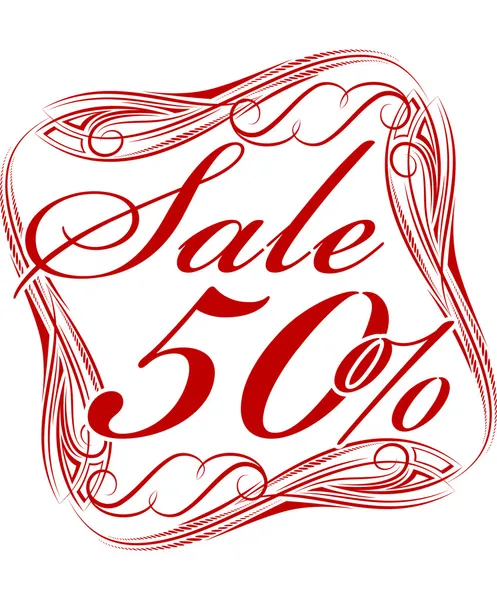 Елегантний фон з текстом "Продаж 50% " — стоковий вектор
