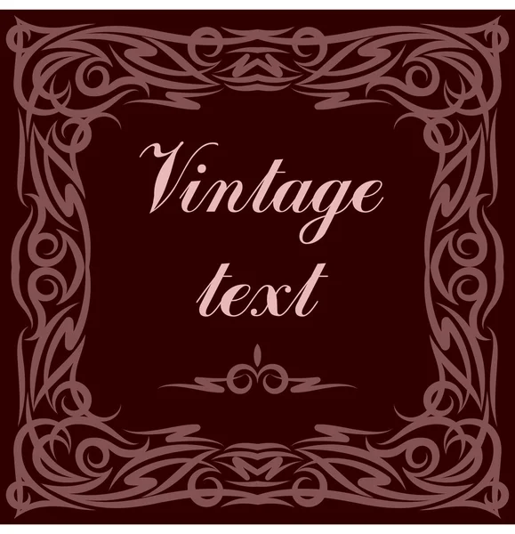 Decorative vector frame in vintage style — Stock Vector