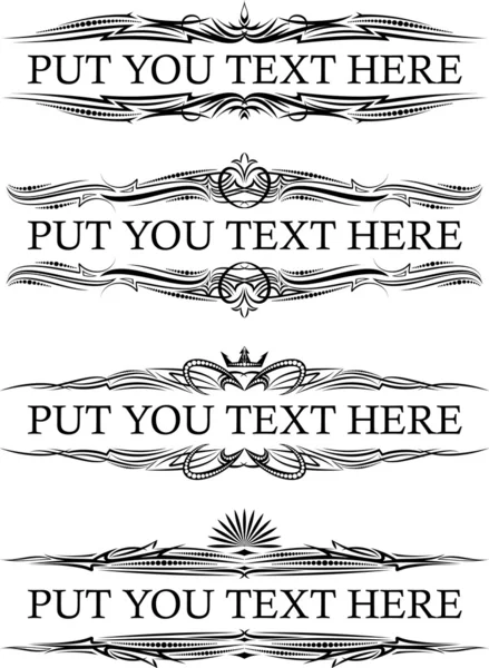 Cadres vintage pour texte — Image vectorielle