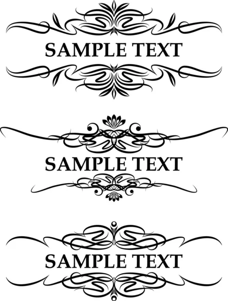 Vintage frames for text — Stock Vector