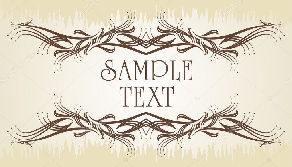 Decorative frame.for text