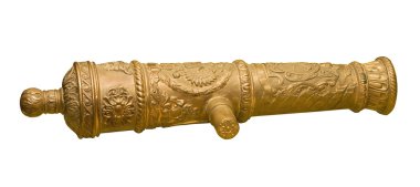 Ancient bronze gun clipart