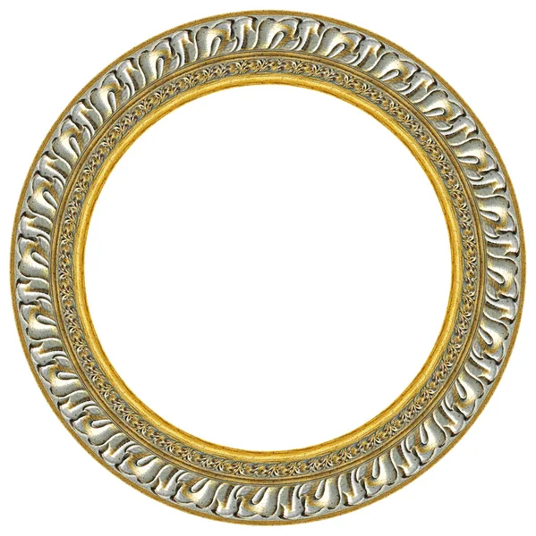 Oval guld bildram — Stockfoto