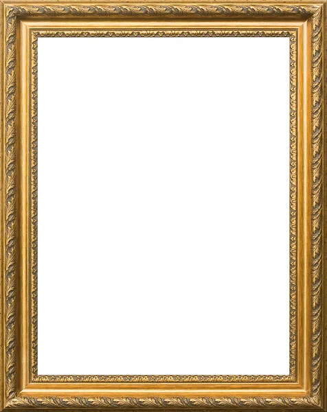 Oval gold picture frame — Stock Photo, Image