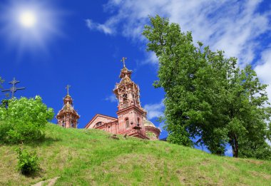 Building svyato-uspenskaya church in Vit clipart