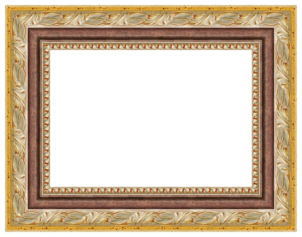 Овальна золота рамка зображення — стокове фото