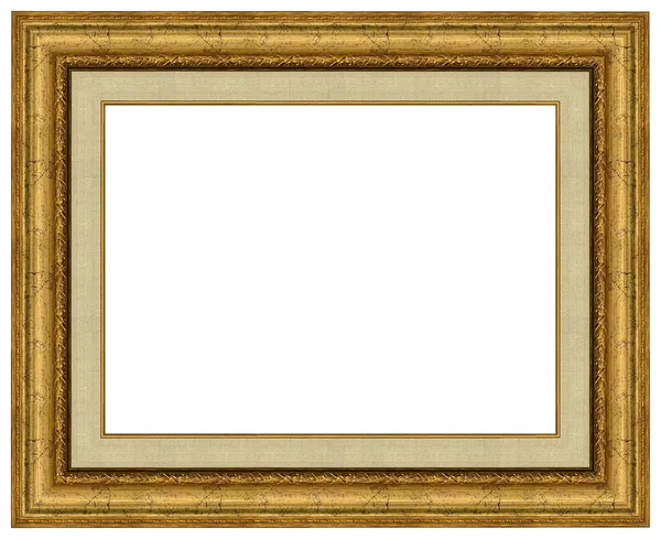 Oval altın resim çerçevesi — Stok fotoğraf