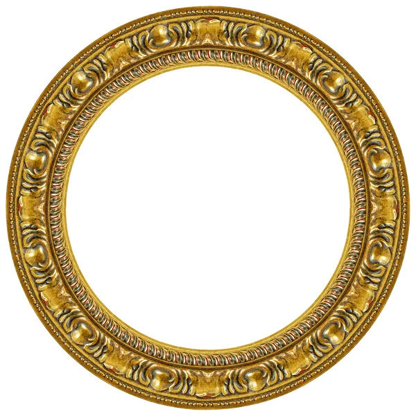 Marco de imagen de oro oval —  Fotos de Stock