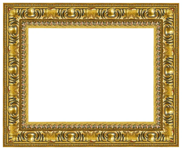 楕円形のゴールド額縁 — ストック写真