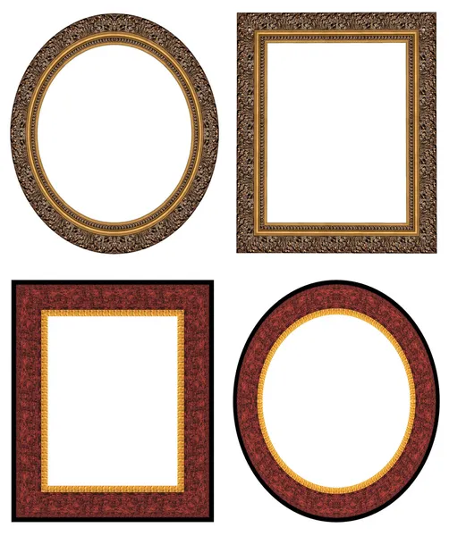 Gold picture frames — Stock Photo, Image