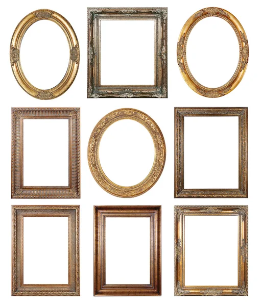 Gold picture frames Royalty Free Stock Photos