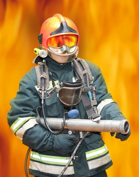 The fireman in regimentals — Stock Photo, Image