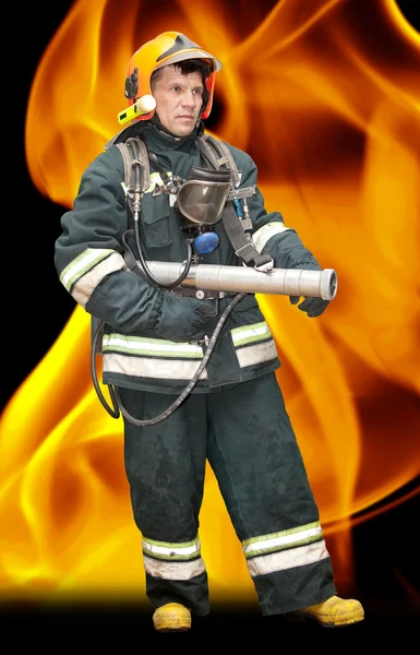 The fireman in regimentals — Stock Photo, Image
