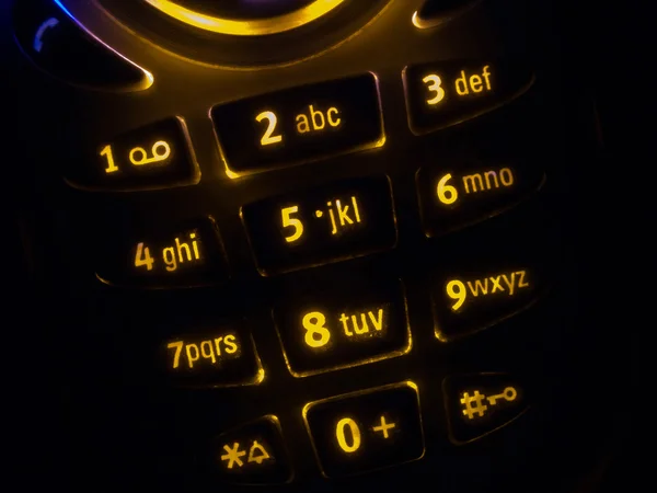 Tastatur til mobiltelefon – stockfoto